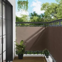 Tuin & Gazon*vidaXL Balkon Scherm 110 x 400 cm Oxford Stof Taupe