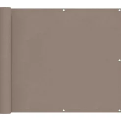 Tuin & Gazon*vidaXL Balkon Scherm 100 x 800 cm Oxford Stof Taupe