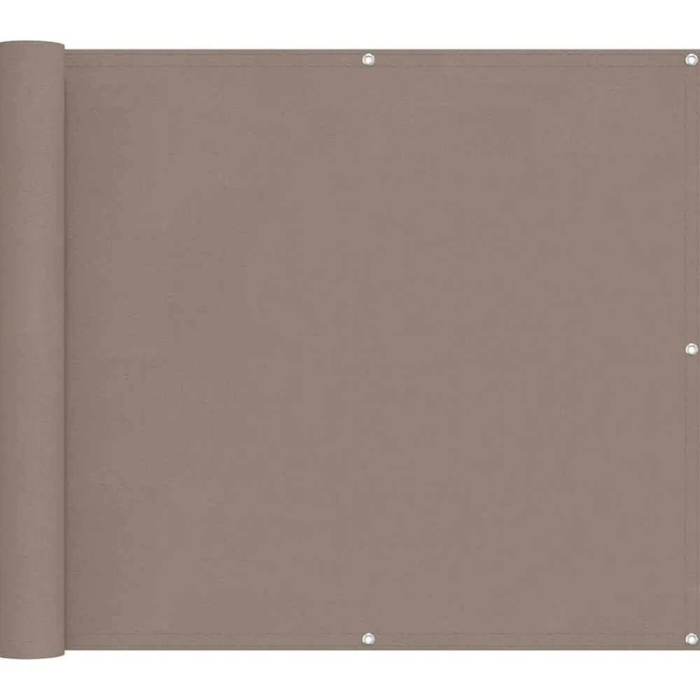Tuin & Gazon*vidaXL Balkon Scherm 100 x 800 cm Oxford Stof Taupe