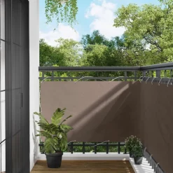 Tuin & Gazon*vidaXL Balkon Scherm 100 x 600 cm Oxford Stof Taupe