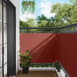 Tuin & Gazon*vidaXL Balkon Scherm 110 x 1000 cm Oxford Stof Terracotta