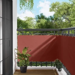 Tuin & Gazon*vidaXL Balkon Scherm 100 x 600 cm Oxford Stof Terracotta