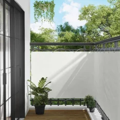 Tuin & Gazon*vidaXL Balkon Scherm 110 x 1000 cm Oxford Stof Wit