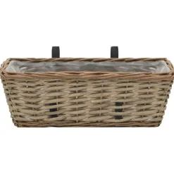 Balkonbakken 2 st 40 cm wicker met PE-voering><noscript><img width=