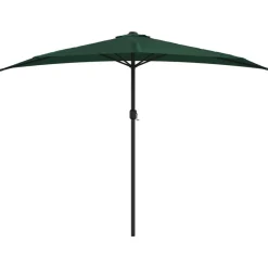 Balkonparasol half met aluminium paal 300x155 cm groen><noscript><img width=