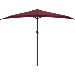 Balkonparasol half aluminium paal 300x155x223 cm bordeaux><noscript><img width=