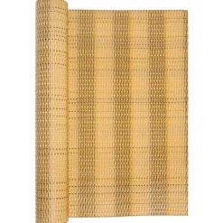 Tuinafscheidingen*vidaXL Balkonscherm 300x80 cm poly rattan Lichtbruin