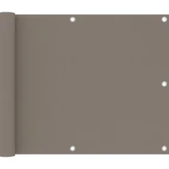 Tuin & Gazon*vidaXL Balkonscherm 75x300 cm oxford stof Taupe