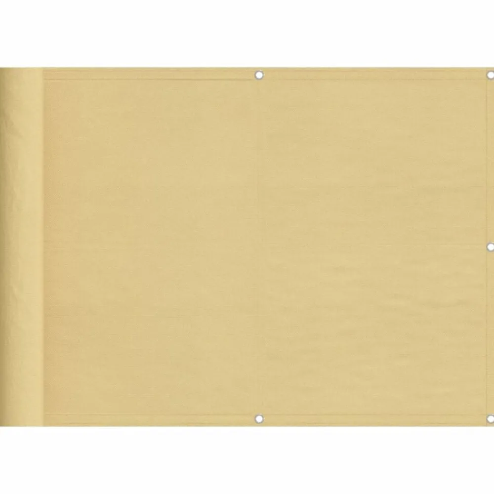 Tuin & Gazon*vidaXL Balkonscherm 75x300 cm 100% oxford polyester kleurig Zand