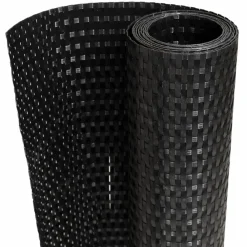Tuinafscheidingen*vidaXL Balkonscherm 300x80 cm poly rattan Zwart