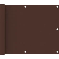 Tuin & Gazon*vidaXL Balkonscherm 75x300 cm oxford stof Bruin