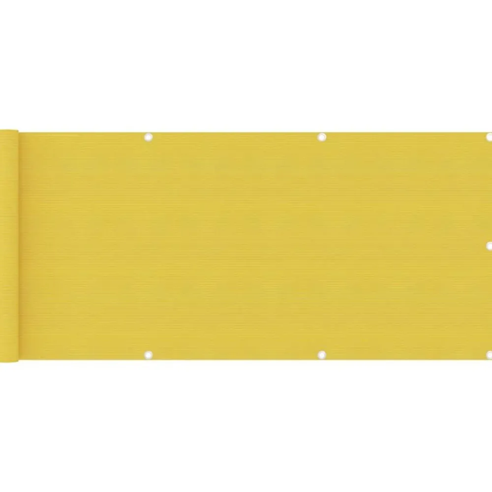Tuin & Gazon*vidaXL Balkonscherm 75x400 cm HDPE Geel