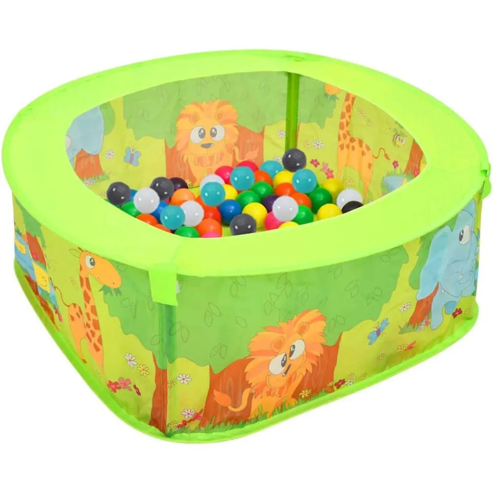 Speelgoed*vidaXL Ballenbak voor kinderen met 300 ballen 75x75x32 cm Meerkleurig 1