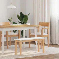 Bank 90 cm massief hout rubber>vidaXL Best