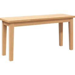 Bankjes*vidaXL Bank 90 cm massief hout rubber Naturel