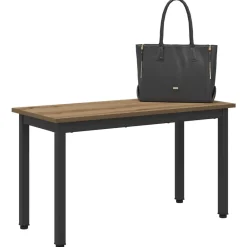 Bank Ambachtelijk eiken 80 x 35 x 45 cm Bewerkt hout><noscript><img width=