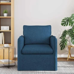 Banken*vidaXL Bank 75 x 82 x 85 cm Stof Blauw