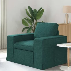 Banken*vidaXL Bank 103 x 80 x 82 cm Stof Donkergroen