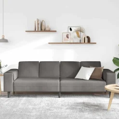 Bank 250 x 77 x 76 cm Katoen Stof><noscript><img width=