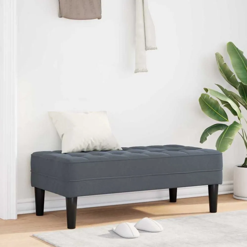 Bank met kussen 113 x 57 x 39 cm Fluweel>vidaXL Discount