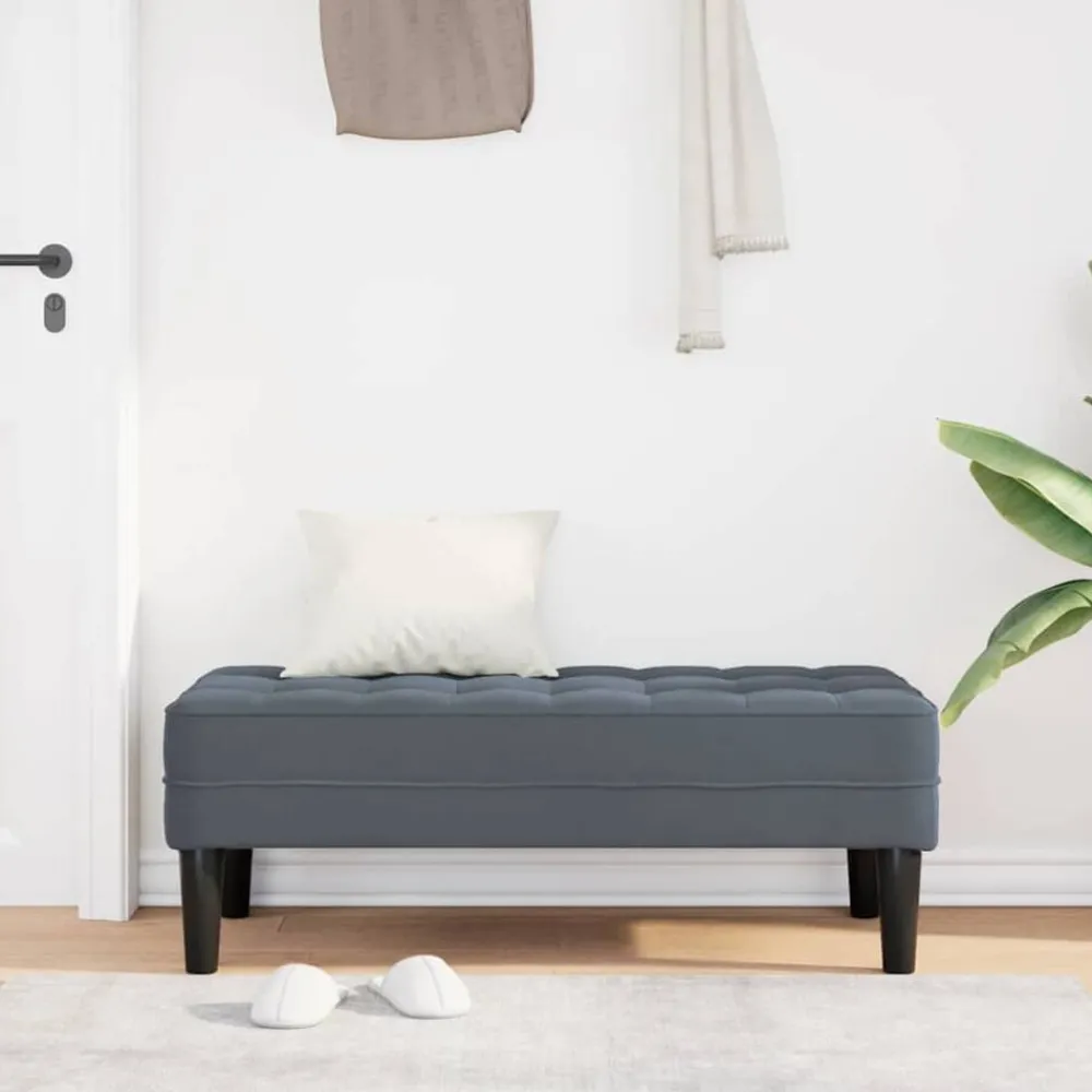 Bank met kussen 113 x 57 x 39 cm Fluweel>vidaXL Discount