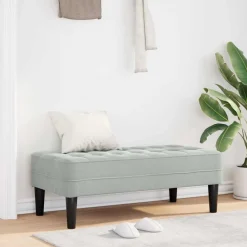 Bank met kussen 113 x 57 x 39 cm Fluweel>vidaXL