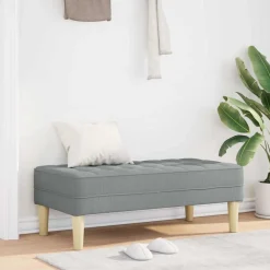 Bank met kussen 113 x 57 x 39 cm Stof>vidaXL