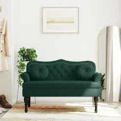 Bank met kussens 120,5x65x75 cm fluweel><noscript><img width=