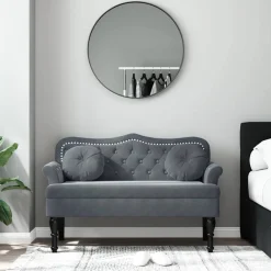 Bank met kussens 120,5x65x75 cm fluweel><noscript><img width=