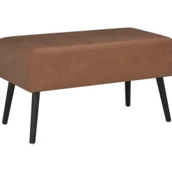 Bankjes*vidaXL Bank met lades 80 cm kunstleer Donkerbruin