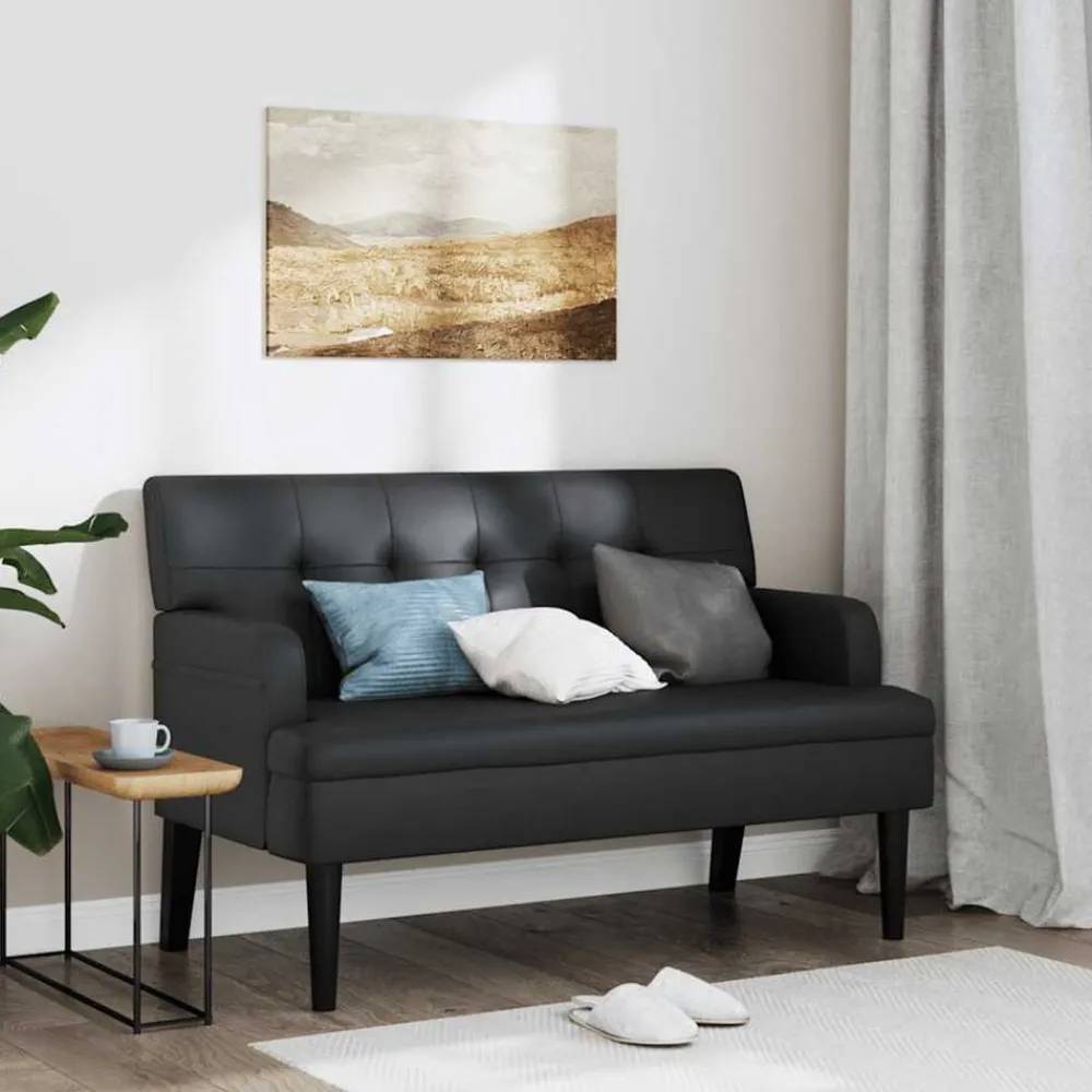 Bank met rugleuning 112x65,5x75 cm kunstleer>vidaXL Online
