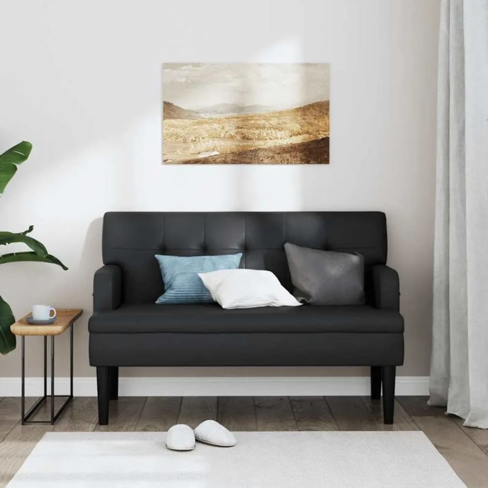Bank met rugleuning 112x65,5x75 cm kunstleer>vidaXL Online