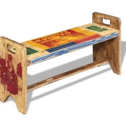 Bank 100x30x50 cm massief gerecycled hout>vidaXL Best