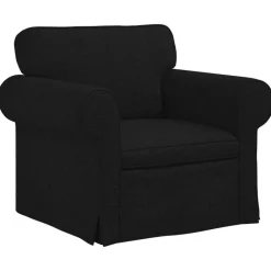 Banken*vidaXL Bank 95 x 82 x 80 cm Stof Zwart