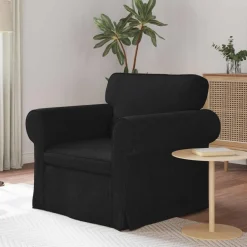 Banken*vidaXL Bank 95 x 82 x 80 cm Stof Zwart