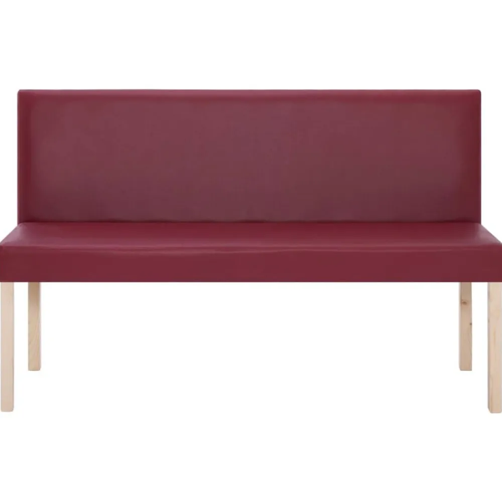 Bankje 139,5 cm kunstleer wijn>vidaXL Discount