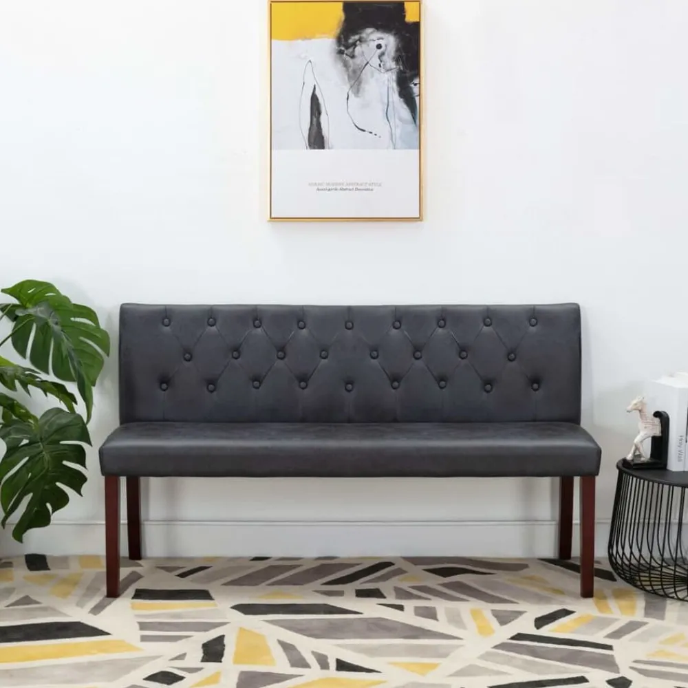 Bankje 148,5 cm kunstsuède>vidaXL Outlet