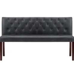 Bankje 148,5 cm kunstsuède><noscript><img width=