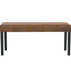 Bankjes*vidaXL Bankje 106 cm kunstsuède Bruin