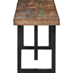 Bankje 160 cm massief gerecycled hout en staal><noscript><img width=