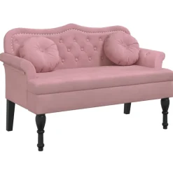 Bankje met kussens 120,5x65x75 cm fluweel>vidaXL Discount