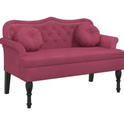 Bankje met kussens 120,5x65x75 cm fluweel>vidaXL Discount