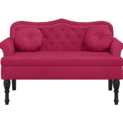 Bankje met kussens 120,5x65x75 cm fluweel><noscript><img width=