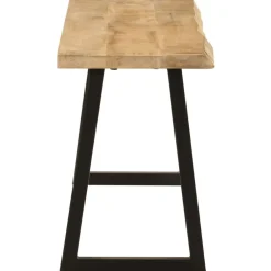 Bankje met natuurlijke rand 105 cm massief mangohout><noscript><img width=