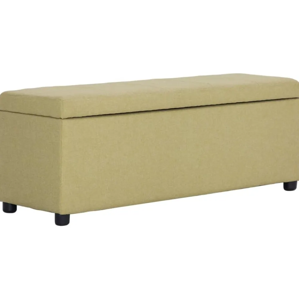 Bankje met opbergvak 116 cm polyester>vidaXL Online