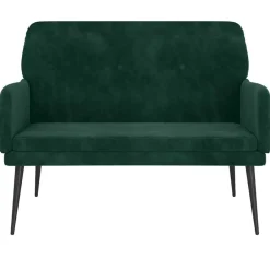 Bankjes*vidaXL Bankje 108x79x79 cm fluweel Donkergroen