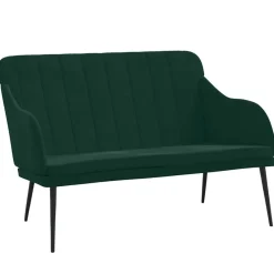 Bankjes*vidaXL Bankje 110x76x80 cm fluweel Donkergroen