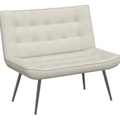 Bankje 110x74x84 cm fluweel crèmekleurig>vidaXL Online