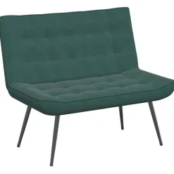 Bankjes*vidaXL Bankje 110x74x84 cm fluweel Donkergroen