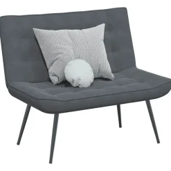 Bankje 110x74x84 cm fluweel>vidaXL Best